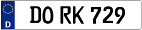 Trailer License Plate